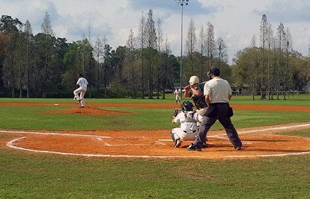 Eli Ginsburg delivers a pitch against Ohio in Plant City.